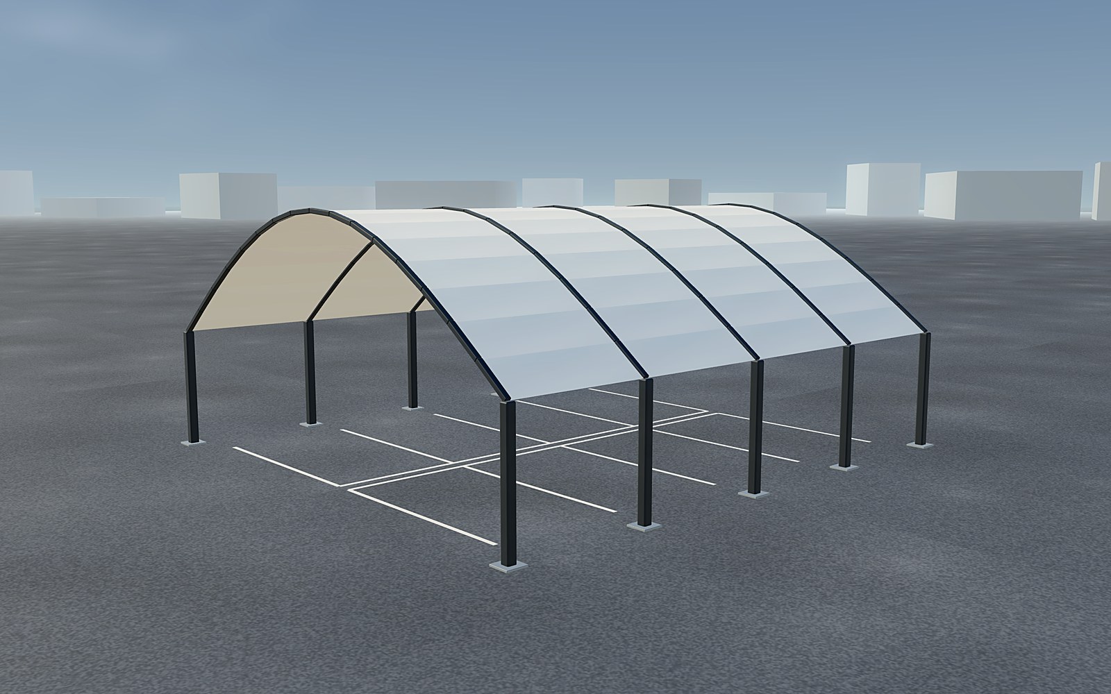 Barrel Vault Shade — arch & barrel shades by Tents and Shades, Riyadh