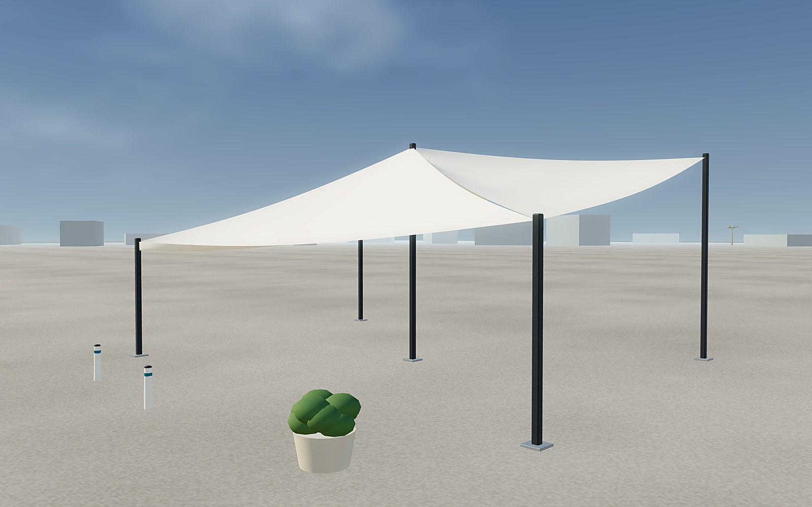 Sail Shade Canopy — pyramid & conic shades by Tents and Shades, Riyadh
